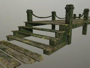 wooden pier 3D Model