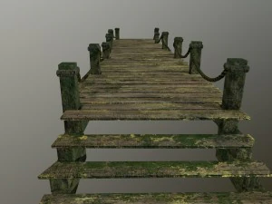wooden pier 3D Model