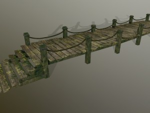 wooden pier Modelo 3D