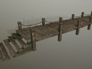 ahşap iskele 3D Model