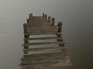 wooden pier 3D Модель