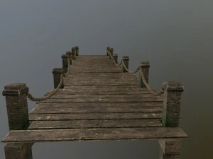 wooden pier 3D Model