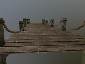 wooden pier 3D Модель