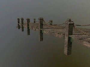 wooden pier 3D Model