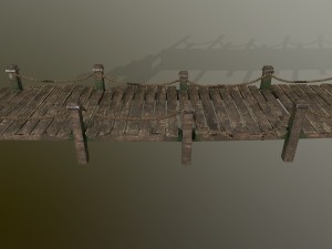 wooden pier 3D Модель