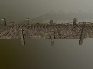 wooden pier 3D Model