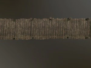 wooden pier 3D Model