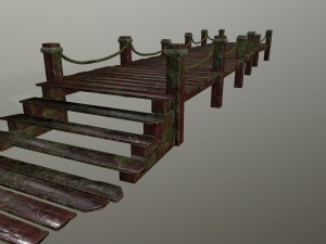 wooden pier 3D Model