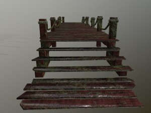 wooden pier 3D Model