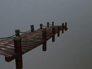 wooden pier 3D Model