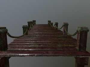 wooden pier 3D Model
