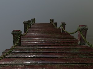 wooden pier 3D Model