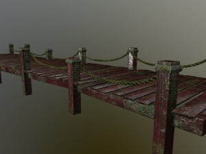 wooden pier 3D Model