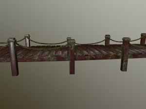 wooden pier 3D Model