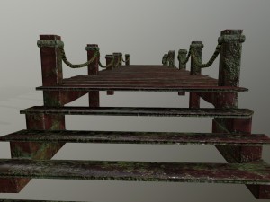wooden pier 3D Model