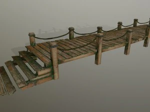 wooden pier 3D Model