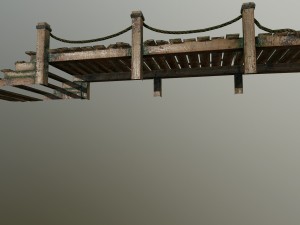 wooden pier 3D 模型