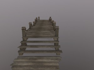 wooden pier 3D Модель