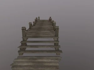 wooden pier 3D Model