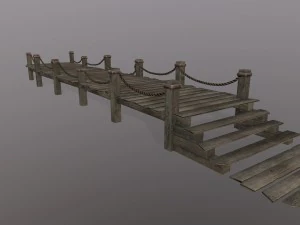wooden pier 3D Model