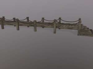 wooden pier 3D Модель