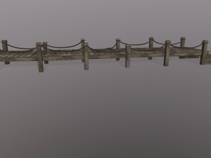 wooden pier 3D Модель