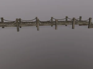 wooden pier 3D Model