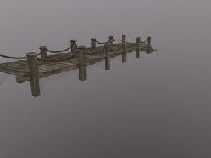 wooden pier 3D Модель
