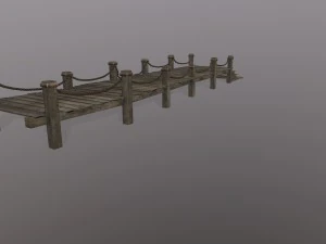 wooden pier 3D Model