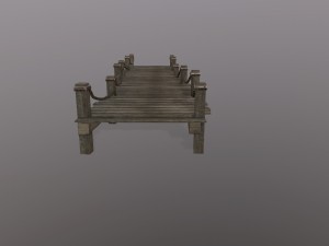 wooden pier 3D Модель