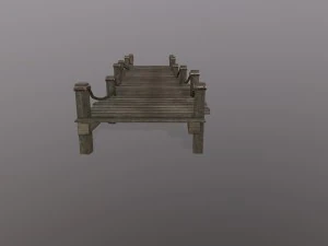 wooden pier 3D Model