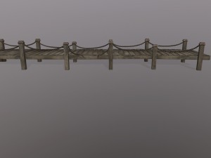 wooden pier 3D Модель