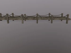 wooden pier 3D Model