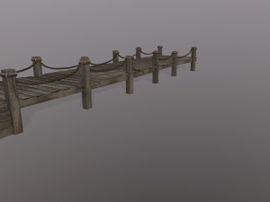 wooden pier 3D Модель