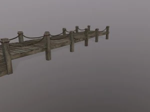 wooden pier 3D Model