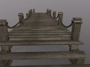 wooden pier 3D Model