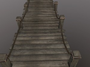 wooden pier 3D Модель