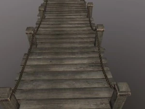wooden pier 3D Model