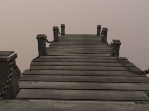 wooden pier 3D Модель