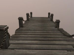 wooden pier 3D Model