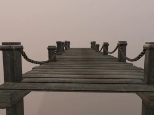 wooden pier 3D Model