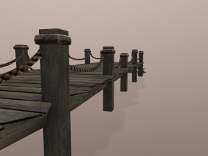 wooden pier 3D Модель