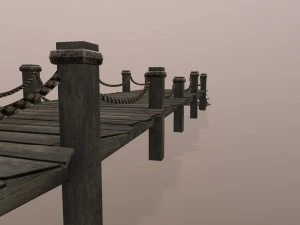 wooden pier 3D Model