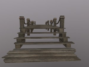 wooden pier 3D Модель
