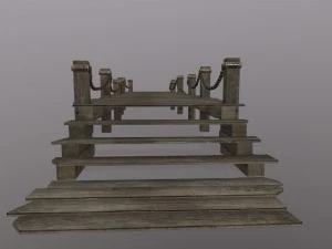 wooden pier 3D Model