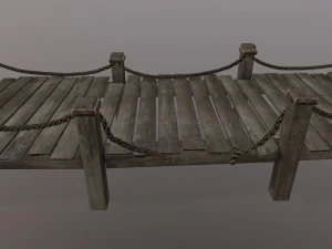 wooden pier 3D Model