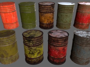 barrel set 3D Model