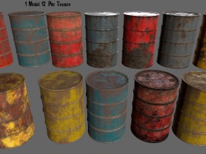 barrel set 3D Модель