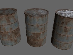 barrel set 3D 模型