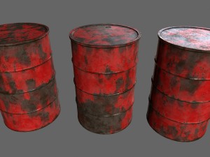 barrel set 3D 模型